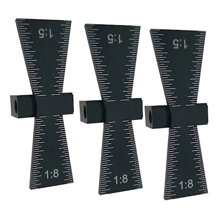 Dovetail Skabelon 1 Tomme, 1:5 Til Træ, Træbearbejdning Dovetail Måler Scribe Planner Mortise Tenon Skuffe Skala Bræt Skuffe DIY 