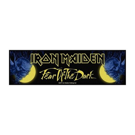 Iron Maiden Fear Of The Dark Strip Patch One Size Svart/Gul/