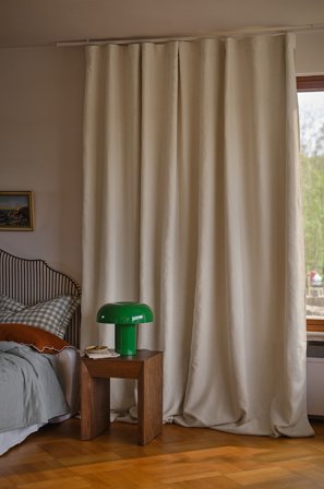 Jotex - Mørkleggingsgardin Lin 1-lengde Ekstra Bred Naturhvit - AURORA - Kjøp Lingardiner hos Jotex