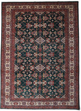 Orientalisk Kazak Ariana Matta 278X379 Mörkgrå/Röd Stor Ull, Afghanistan