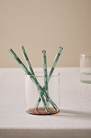 Jotex - Słomka Ze Szkła 4-pak Zielony - POPPY - Kup Akcesoria ze szkła firmy Jotex