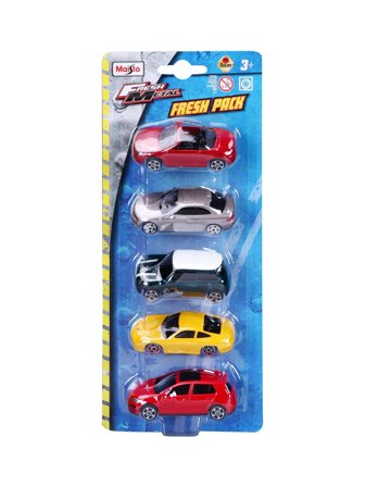 Maisto Toy cars with free rolling, length approx. 7,5 cm, 6-assorted, blister card