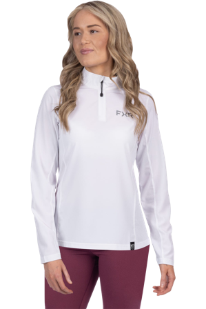 Pullover FXR Breeze 1/4 Zip Damen Weiß S