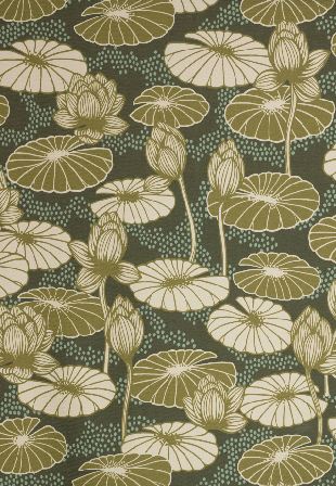 Gyllstad Tyg Metervara Lotus Grön 1 meter