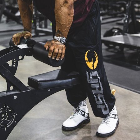 Gasp Original Mesh Pants -Mustat treenihousut - XL