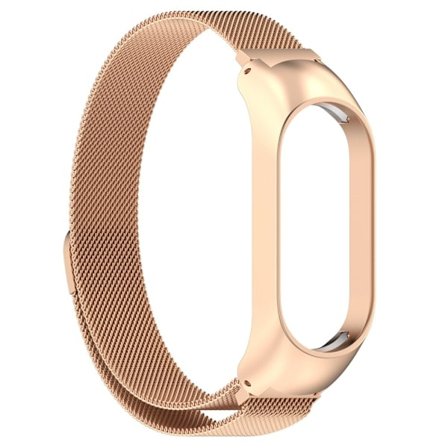 Xiaomi Mi Band 7 milanesiskt klockarmband i rostfritt stål - Roséguld