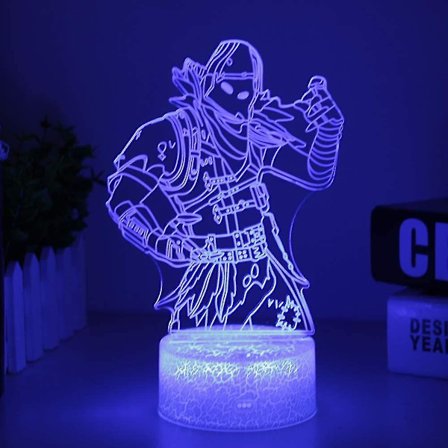 Raven 3d Night Light Fjärrkontroll Optisk Illusion Led Nattbordslampor Med 16 Färger Vägglampa Dekor För Sovrum Barn Spelrum Party Presenter För