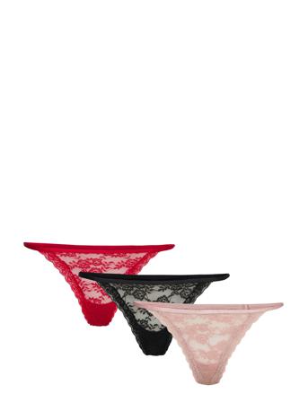 Brief So U 3 Pack Jennianne Th Stringtruse Undertøy Rosa Lindex