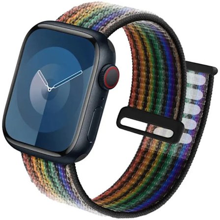 Sportrem för Apple Watch Band 44 mm 40 mm 49 mm 45 mm 41 mm 42 mm 38 mm Nylon Correa iwatch ultra 2 Series 9 8 se 7 6 5 4 3