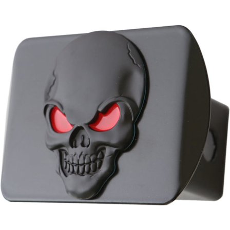 100% Metal Skull 3D Emblem Trailer Hitch Cover passar 2" mottagare
