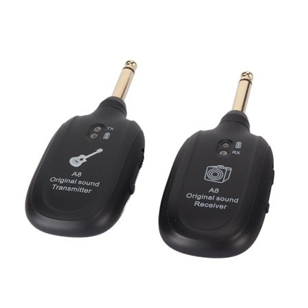 Gitarradio-system, oppladbar UHF 730MHz 4 kanaler KLB