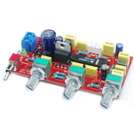 HiFi Forforstærker Modul Board Bas Diskant Balance Lydstyrke Tonekontrol LM1036