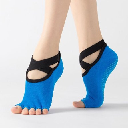 Yoga Sokker Fem Tå Sokker BLÅ