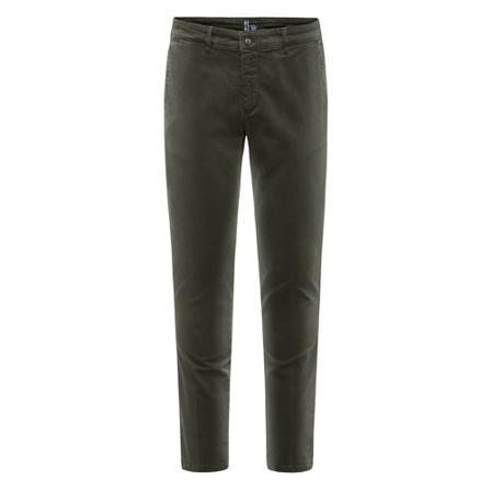BomBoogie, Gabardine Trousers with Chino Pockets Grijs, Heren, Maat:W34
