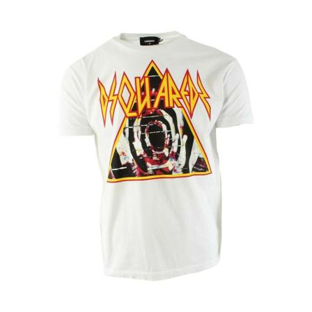 Dsquared2 T-shirt , Wit , Heren , Maat: M