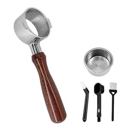 Kaffe 51mm Bottomless Portafilter Kompatibel med DeLonghi Icona ECP ECOV311 Espressomaskin, Ingen Basefilterholder