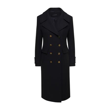 Seafarer Double-Breasted Coats Blå, Dame Uldfrakker