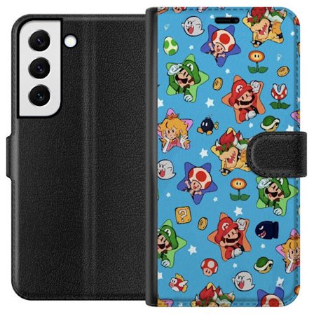 Kompatibelt Lommeboketui til Samsung Samsung Galaxy S22 5G Nintendo Mario Mønster Switch Spill