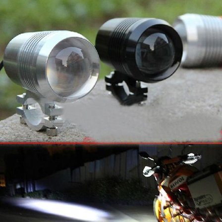 Moottoripyörän 12V 30W XML U2 LED-sumuvalo-päävalolamppu