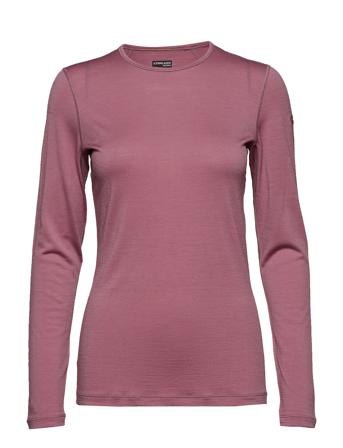 Wmns 200 Oasis Ls Crewe Base Layer Tops Rosa Icebreaker