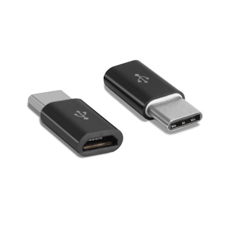 Adapterkontakt micro-USB (hona) till USB-C (hane)