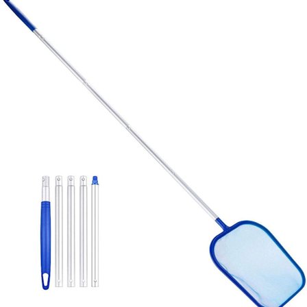 Bassenghåv, håv for rengjøring av basseng med teleskopstang i aluminium