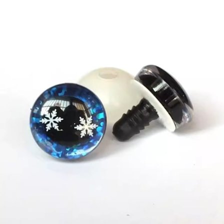 Plast sikkerhetsøyne Glitter Krystalløyne 5 5