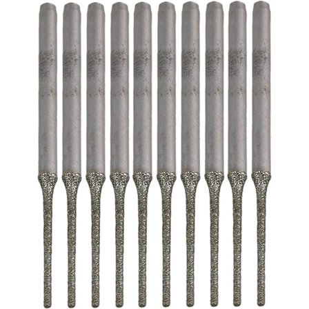 Set med 10 Diamant Silver Tip Förlängda Borr, Par, för D,ZQKLA