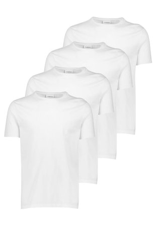 Lindbergh 4Pk Basic Tee Överdelar Herr Vit M