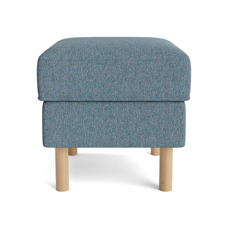 Vitra Hygge Pastel Blå Puf - Komfortabel Fodskammel / Skammel - 52x46x43cm - Perfekt til afslapning, stilfuldt design