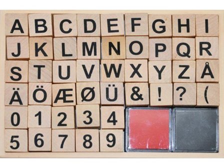 PLAYBOX Trästämplar 46/fp - Lyreco - Skola och förskola - Bild och form - Stämpelsatser