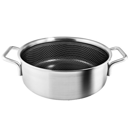 Eva trio Multi Mosaic sautépanne 24 cm' - 'Børstet sølv