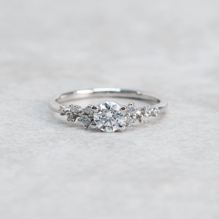 Förlovningsring Liljekonvalj, 18K Vitguld : 1 Carat - Förlovning- och vigselringar