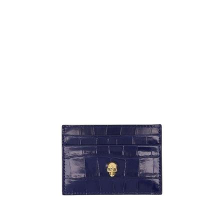 Alexander McQueen Card holder , Blauw , Dames , Maat: ONE Size Portefeuilles