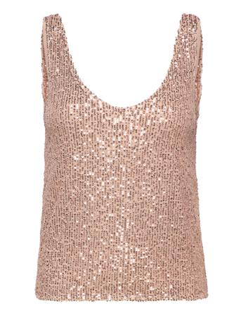 Onlbellie S/L Sequins Top Cs Jrs Pink ONLY