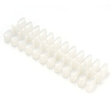 240 st Runda Nagelspetsar Gel Polish Display Palett Övningsverktyg