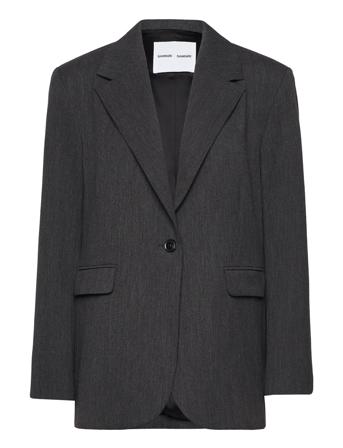 Haven Blazer 13103 Blazers Single Breasted Blazers Grå Samsøe Samsøe*Betinget Tilbud