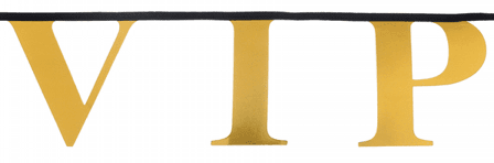 VIP banderoll 250 cm - Partyninja.se