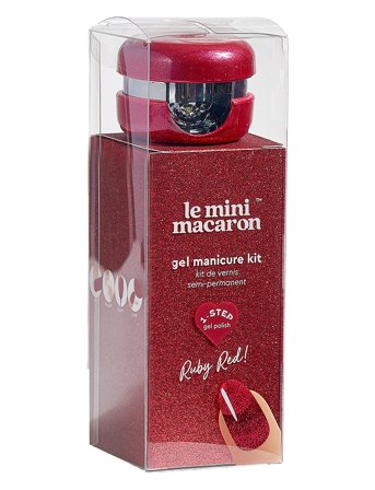 Le Mini Macaron Gel Manicure Kit Ruby Red - Red - ONE SIZE