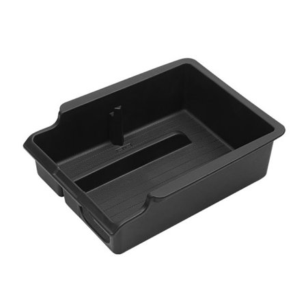 Tesla Model 3 2021-2023 ja Y -käsinojan keskikonsolin järjestäjälokero, säilytyslaatikko, hiilikuvioitu, suunniteltu Tesla-lisävarusteille - musta 