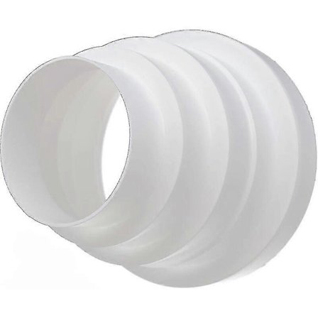 Yleisreduktio ilmanvaihtokanaville - Halkaisija: 120 150 160 mm - Useita kokoja - Hyvä