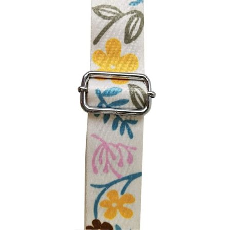 Justerbar Ersättningsrem 3,8 cm (Beige + Gul) Bred Axelrem för