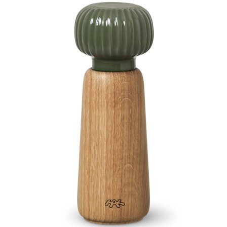 Kähler Hammershøi salt-/peberkværn 18,5 cm, mørkegrøn | KitchenOne
