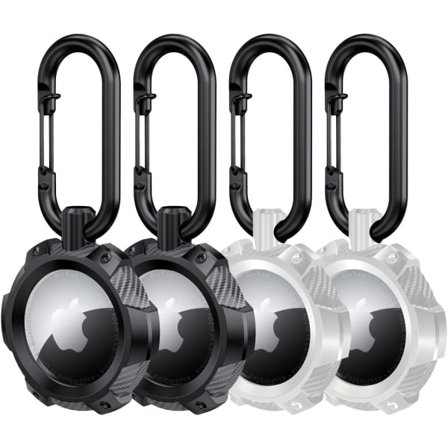 AirTag-kotelot 4-pakk - Kestävä silikoninen AirTag-pidike IC:llä