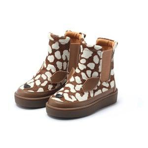 Donsje Amsterdam Brown Spotted Cow Hair Thuru Exclusive | Bambi Boots - Boots - 26 EU - Brown