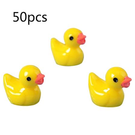 50 Stykker Farverige Mini Harpiks And Mini Figurer til Landskab Lille Ande Mikro Fehave Landskab Dukkehuse Dekorationer