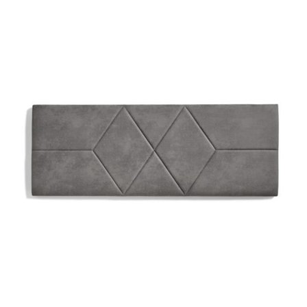 Sengegavl til 120 senge To Diamanter i Anti-Stain Stof 152 x 57 x 5 cm Farve Grå. ECCOX