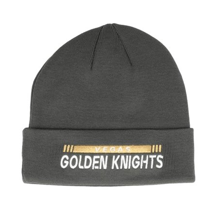 Fanatics - NHL Grau Cuff Mütze - Vegas Golden Knights Authentic Pro Game&Train Knit Charcoal Cuff @ Hatstore