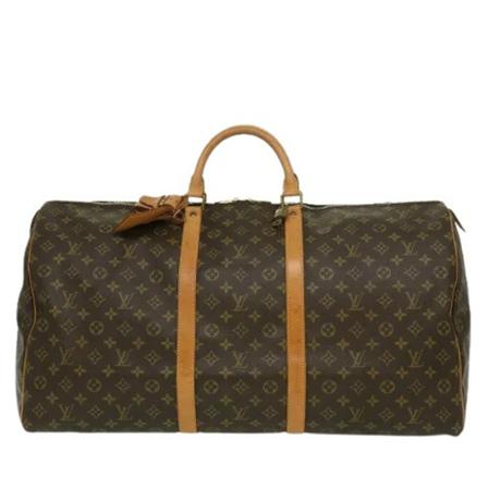 Louis Vuitton Vintage Pre-owned Canvas Keepall , Bruin , unisex , Maat: ONE Size Vintage Tassen