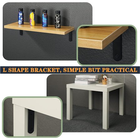 *Seinätelineen kannattimet Leimattu metallikonsoli Kulmatuki fo*